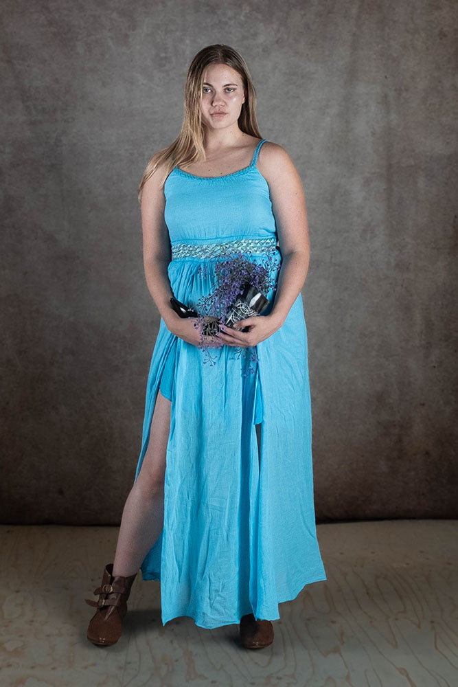 Goddess dress Thetis, turquoise