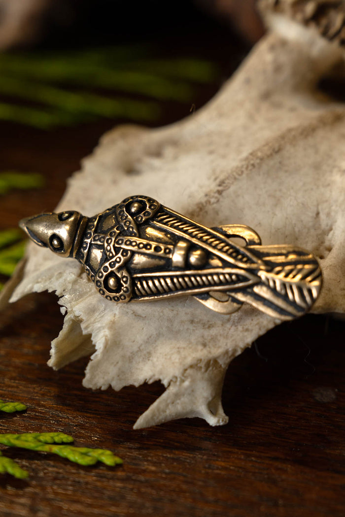Vendel Bird Fibula Uppåkra, bronze