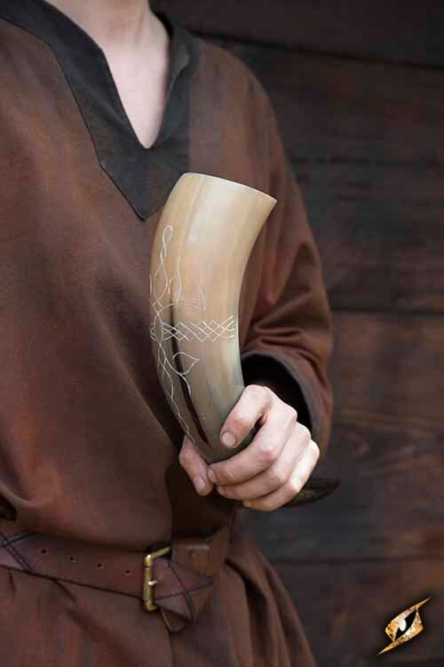 Celtic drinking horn 0.5L, light