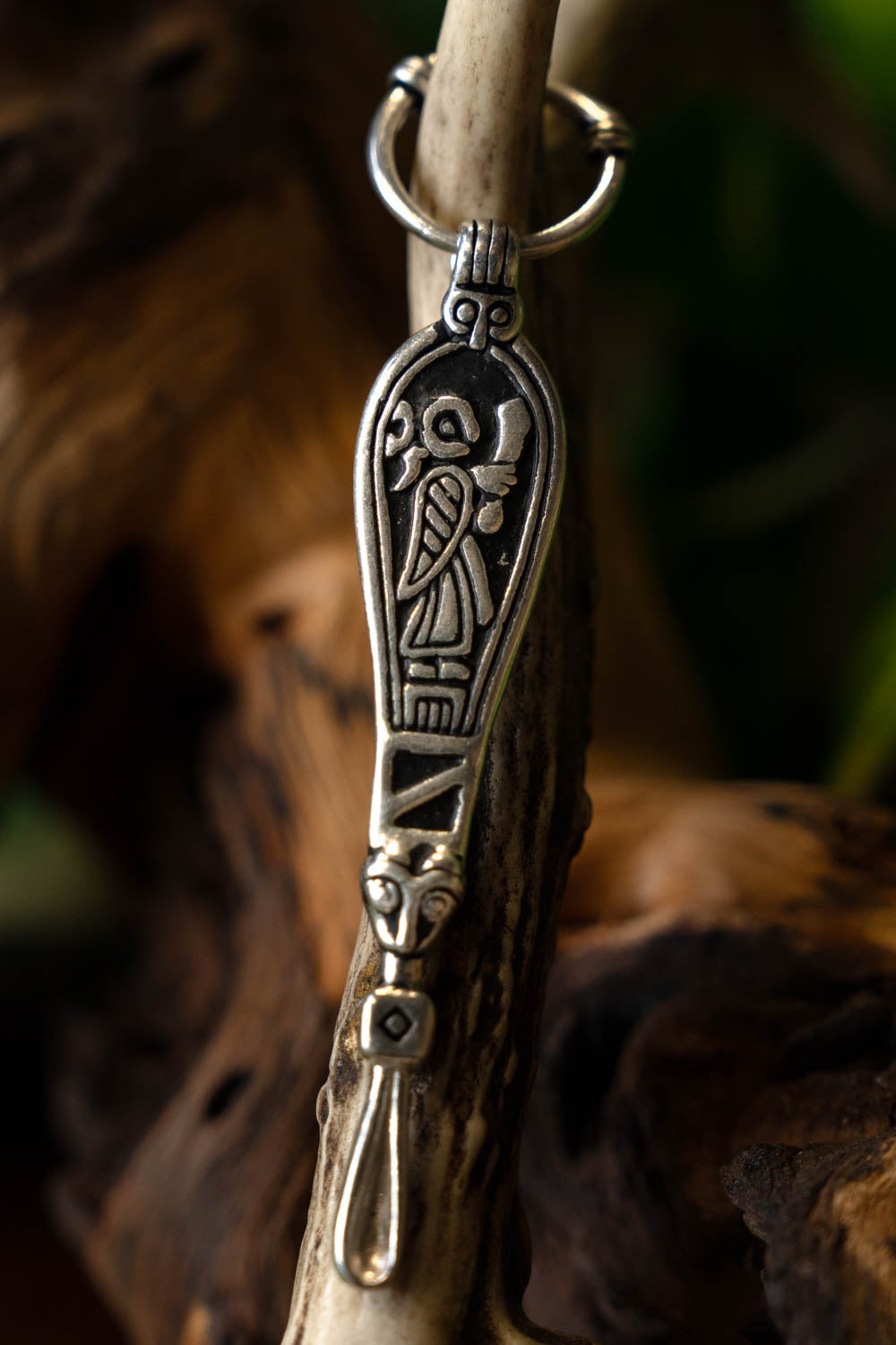 Birka Viking ear spoon, grave 660, silvered