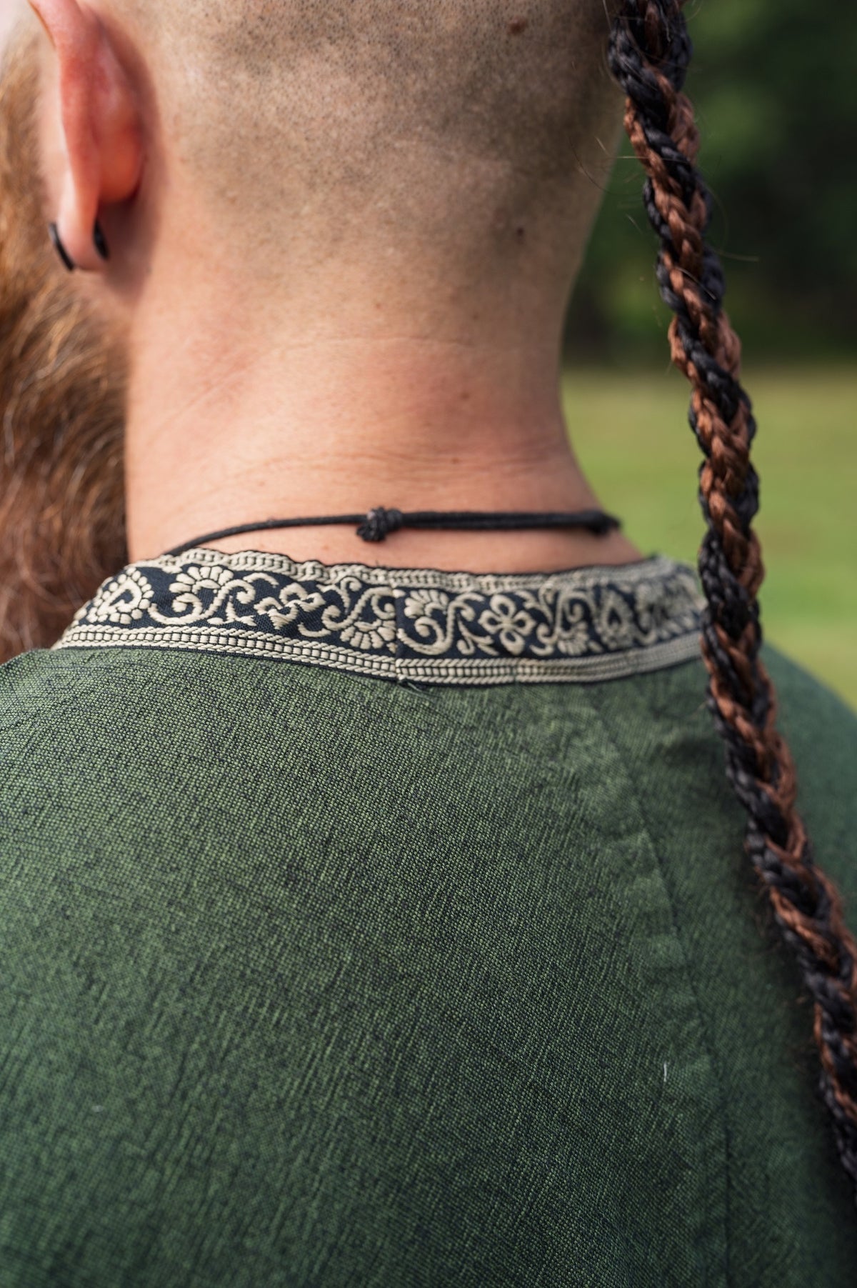Celtic tunic, short sleeves, green
