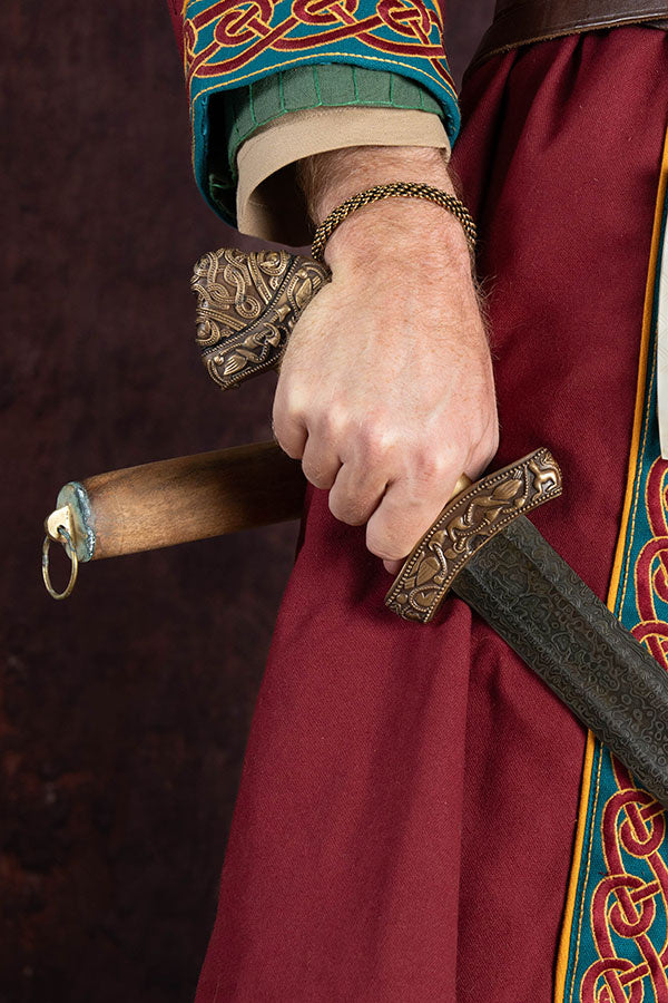Viking sword Dybek damast, semi-sharp