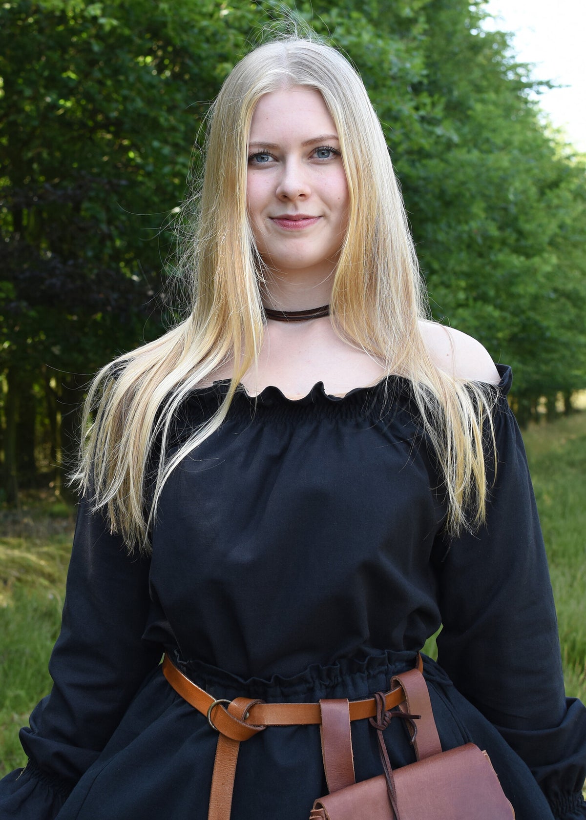 Baroque blouse Elizabeth, black