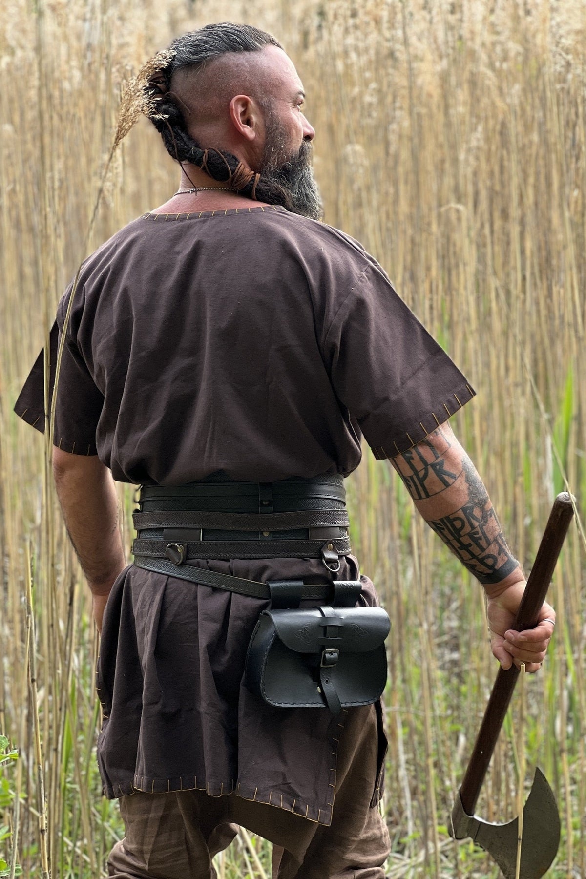 Germanic tunic Thorsberg, short, brown