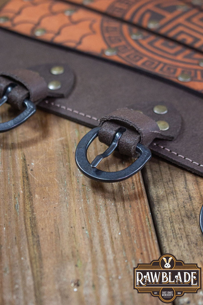 Leather bracers Jittu Jan, brown