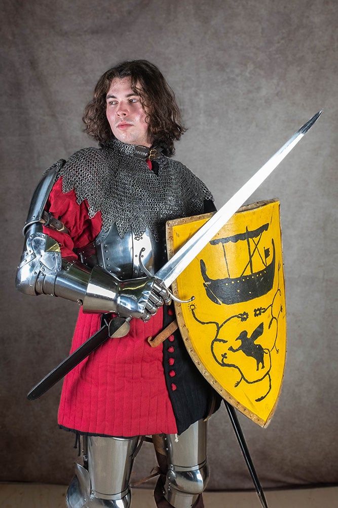 Medieval knight shield, unpainted