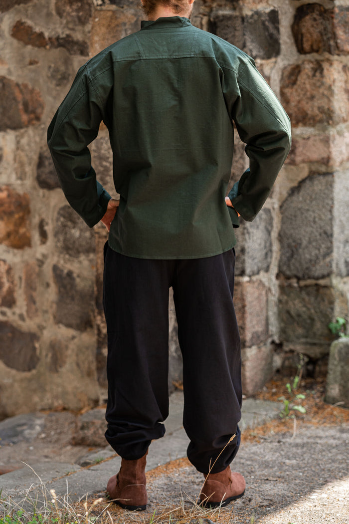 Hand-woven shirt, green