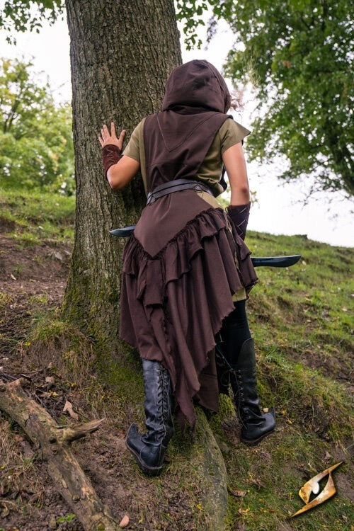 Rogue dress, brown