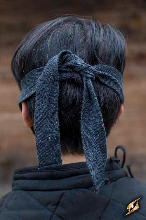 Media máscara Mempo de cuero, marrón