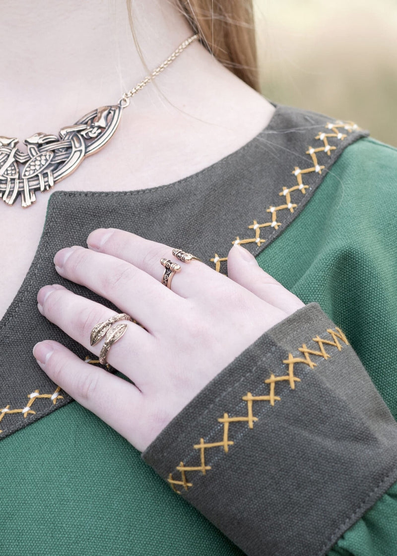 Abito vichingo Helga, verde