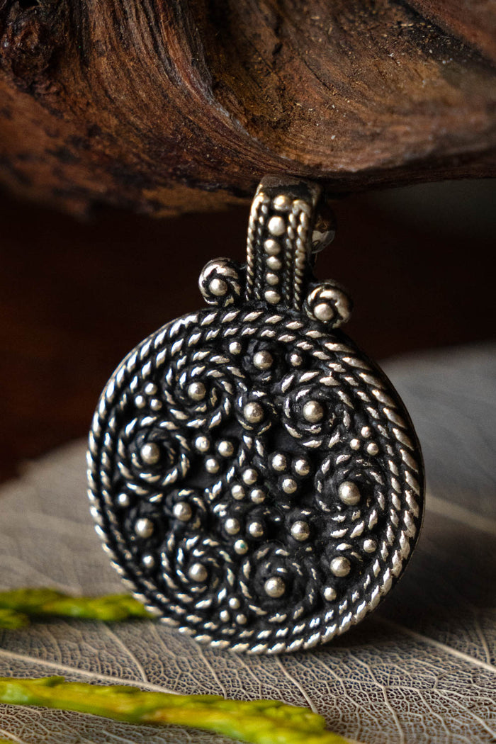 Viking Birka shield amulet, grave 943, silvered bronze