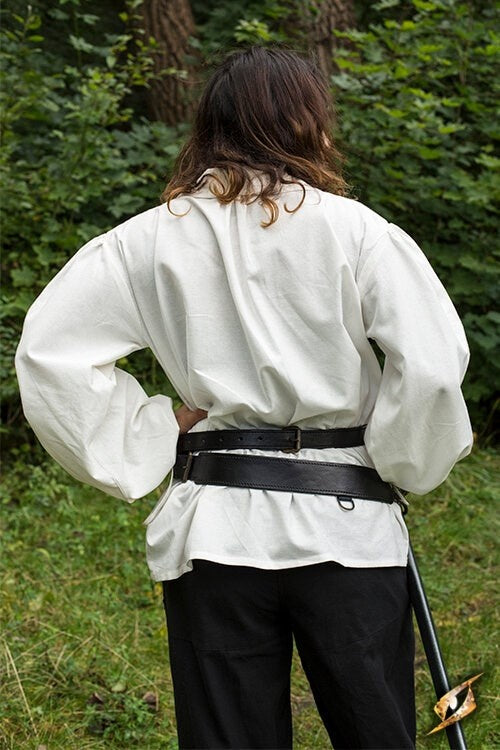 Tweedelige zwaardriem, zwart