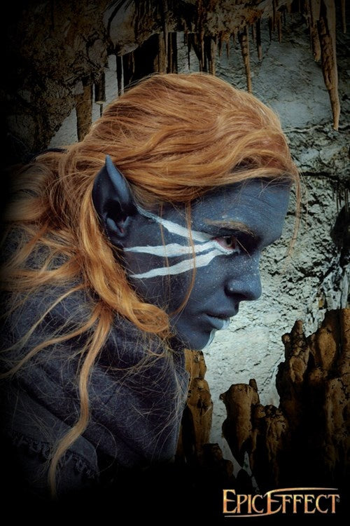 Drow elven ears, grey
