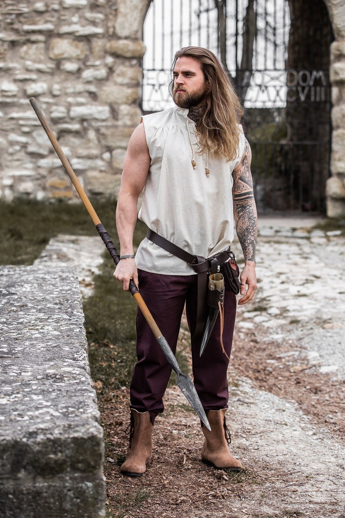 Medieval shirt Louis, cream