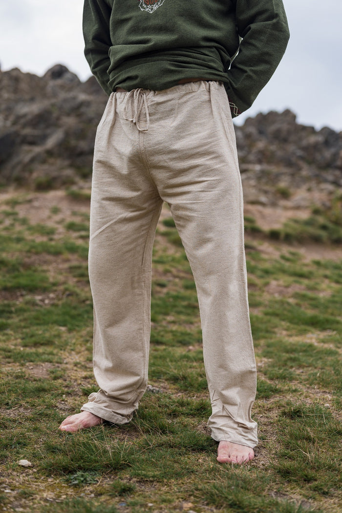Linen Viking trousers, natural