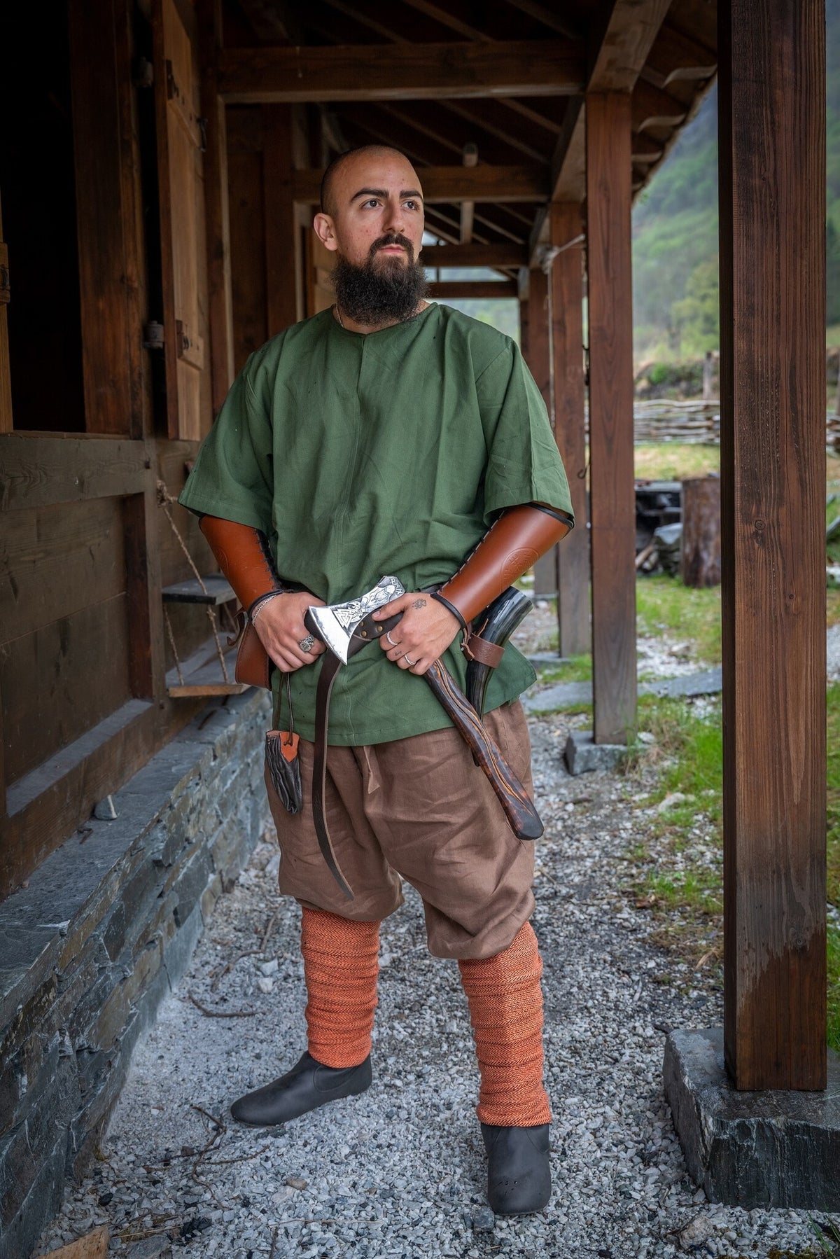 Viking tunic Uhtred, green