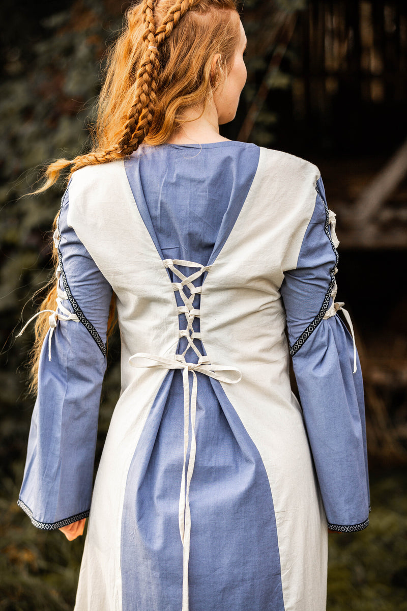 Medieval dress Serena, blue