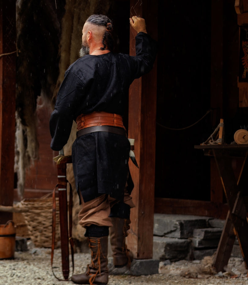 Tuniek Folcart, zwart, wolmix