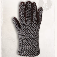 Chainmail gauntlets Richard, butted round rings, 8 mm