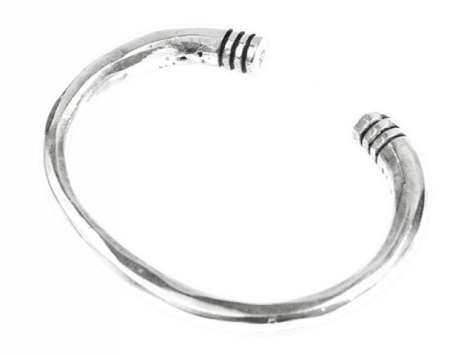 Bracciale merovingio, bronzo argentato
