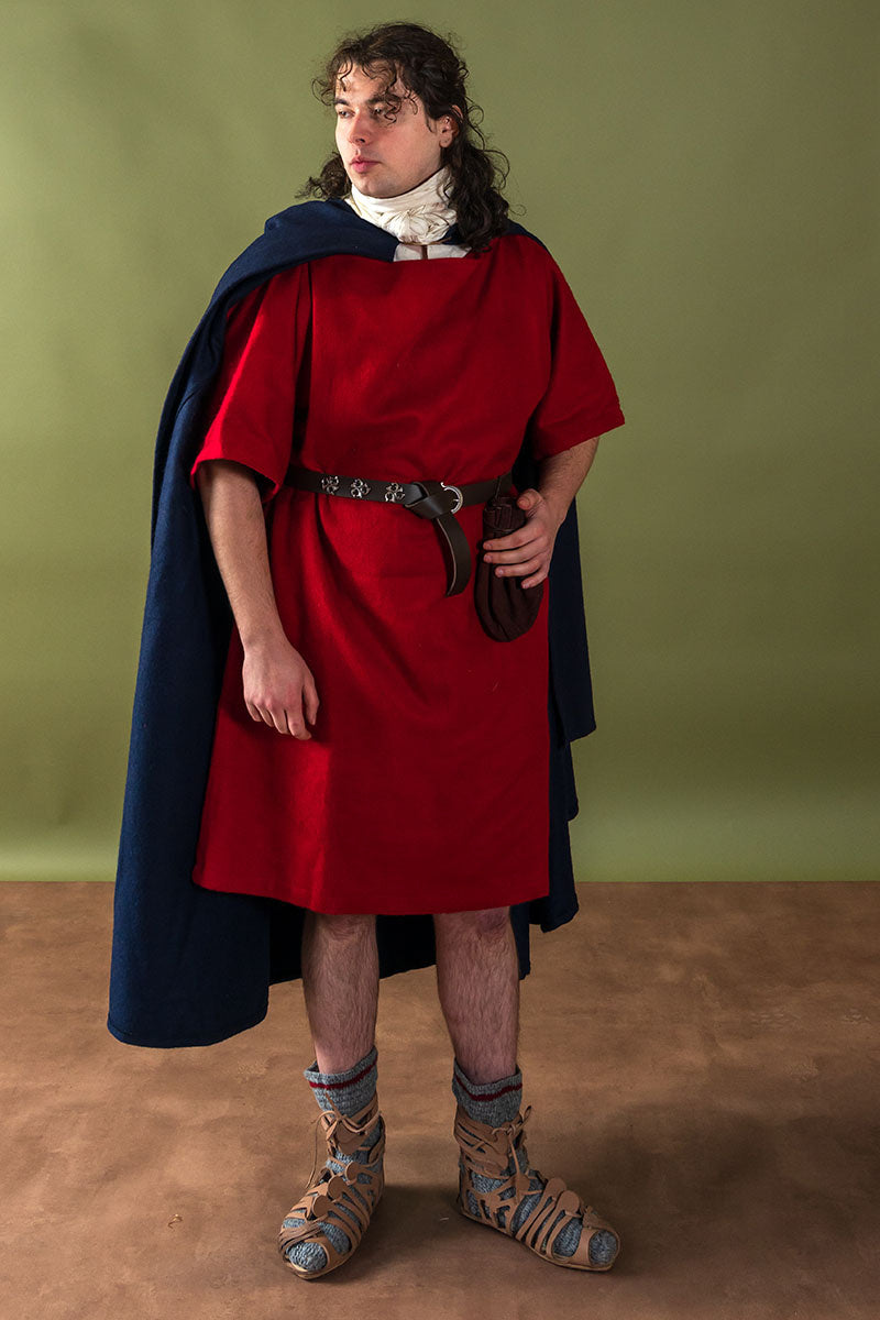 Hæklede sokker, 100 % uld, grå/vinrød