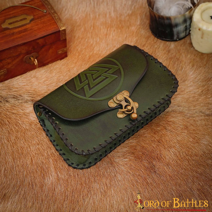 Viking Bag with Valknut, Red