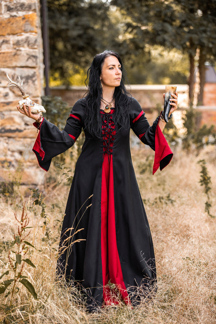 Dress Eleanora red-black
