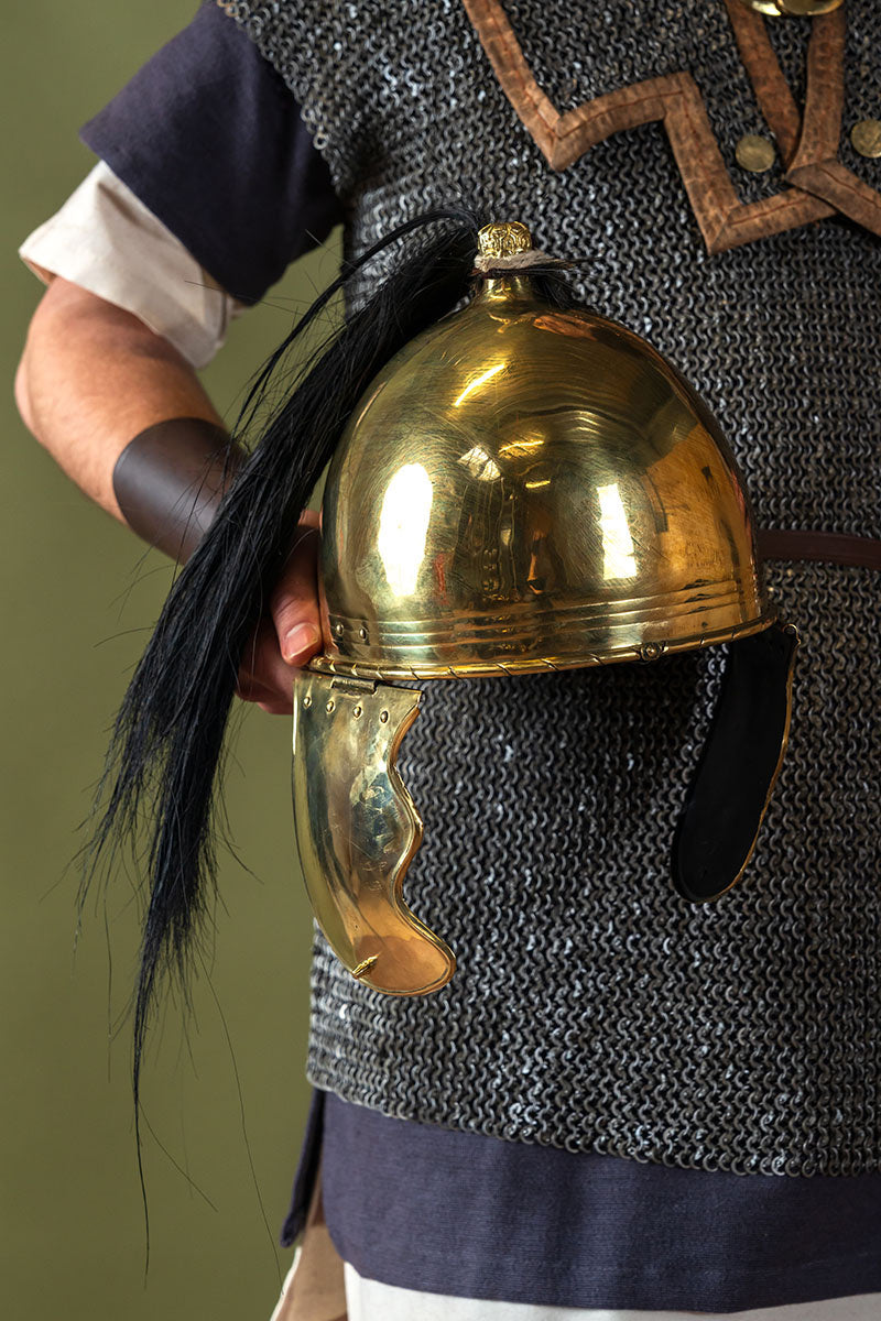 Casque montefortino républicain A, en laiton, 1,3 mm