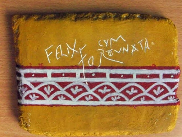 Reliëf / graffiti-plaat