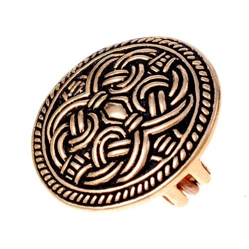 Birka Disc Fibula Borrestijl, Bronze