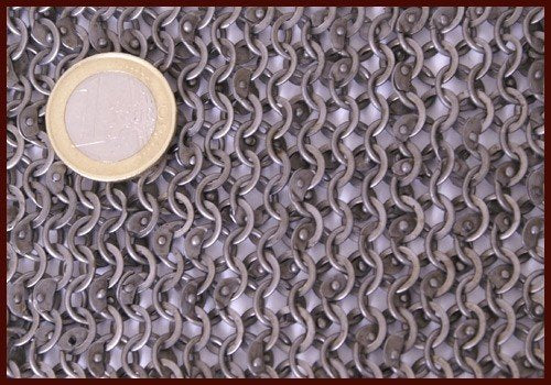 Hauberk Migration period, round rings riveted, 6 mm