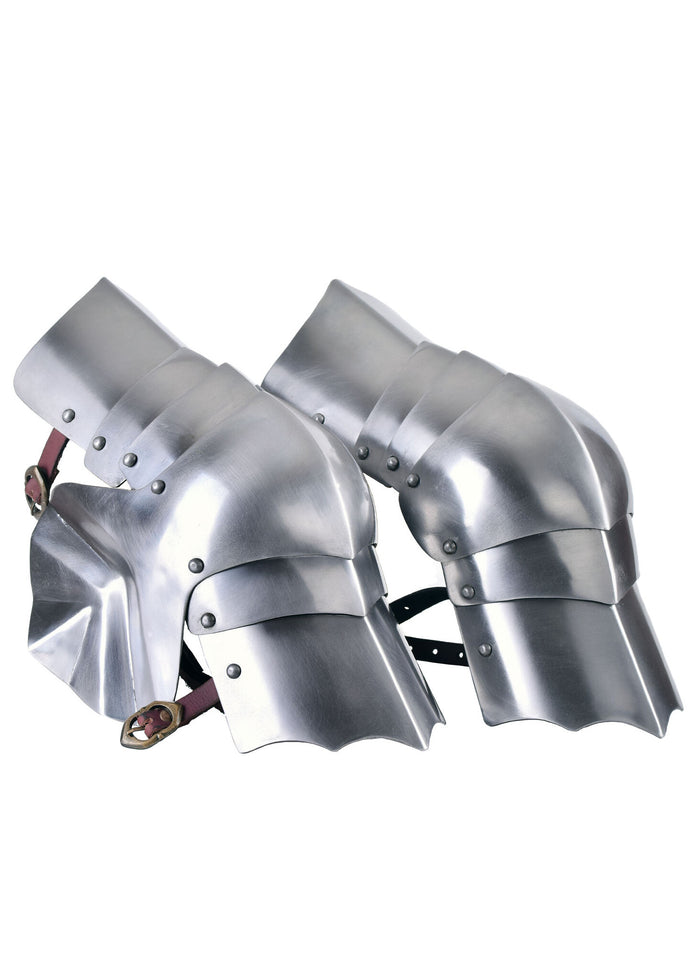 15th century poleyns, knee armour, 1.2 mm