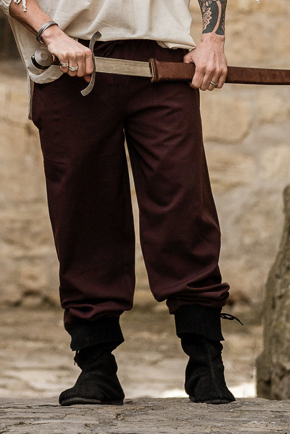 Cotton trousers, brown