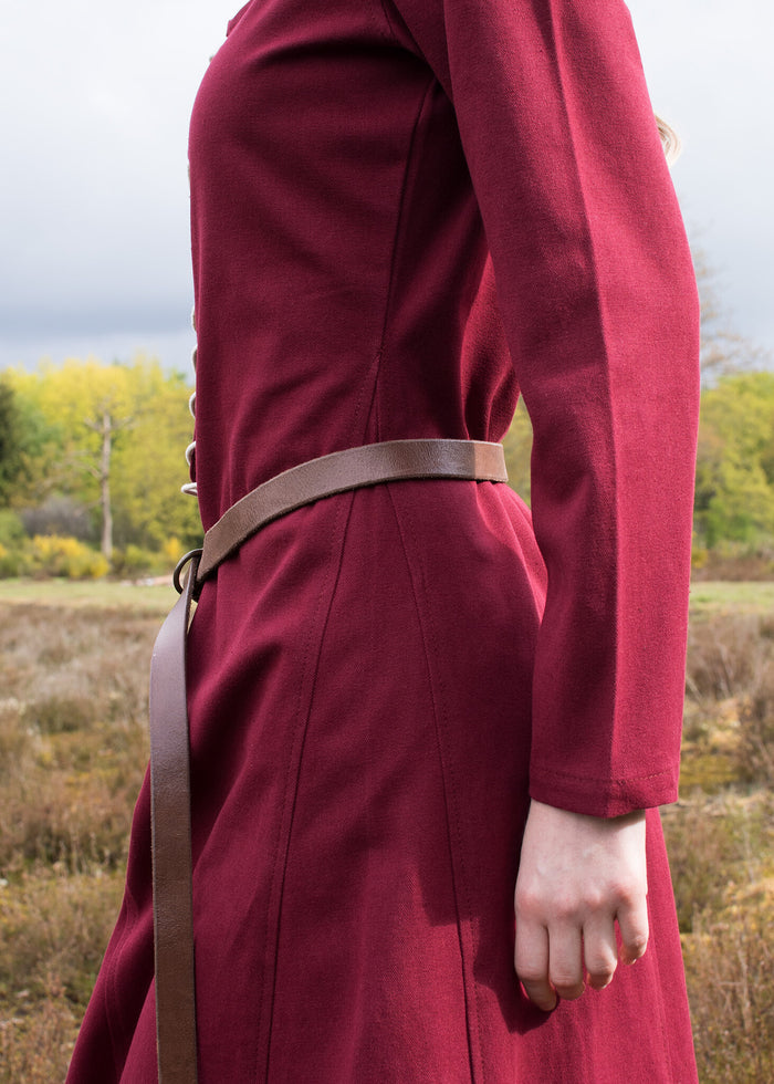 Cotehardie Christina, burgundy red