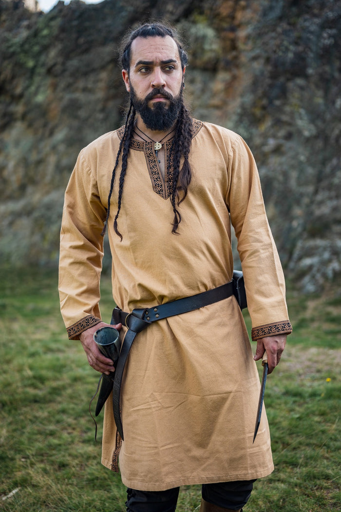 Germanic Thorsberg tunic Wulfhard, honey brown