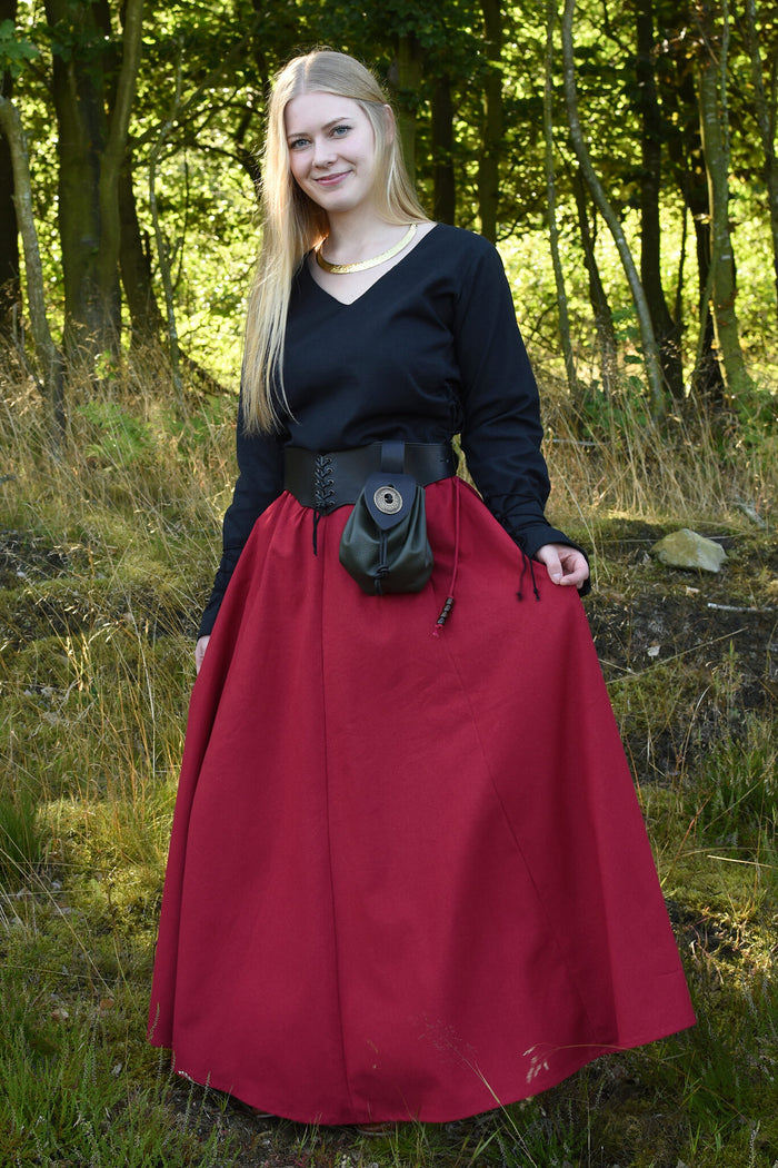 Medieval blouse Aubrey, black