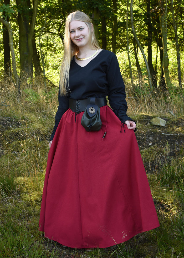 Medieval blouse Aubrey, black