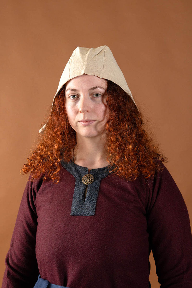 Wollkleid Siggi im Wikingerstil, bordeauxrot