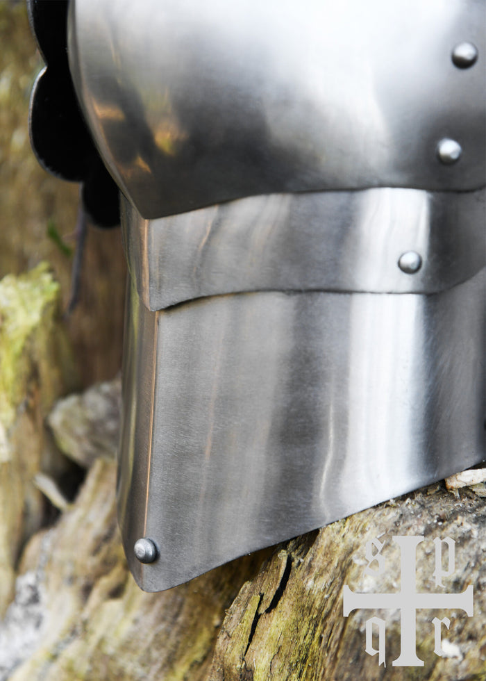 Late 15th century cuisses, upper leg armor, 1.6 mm