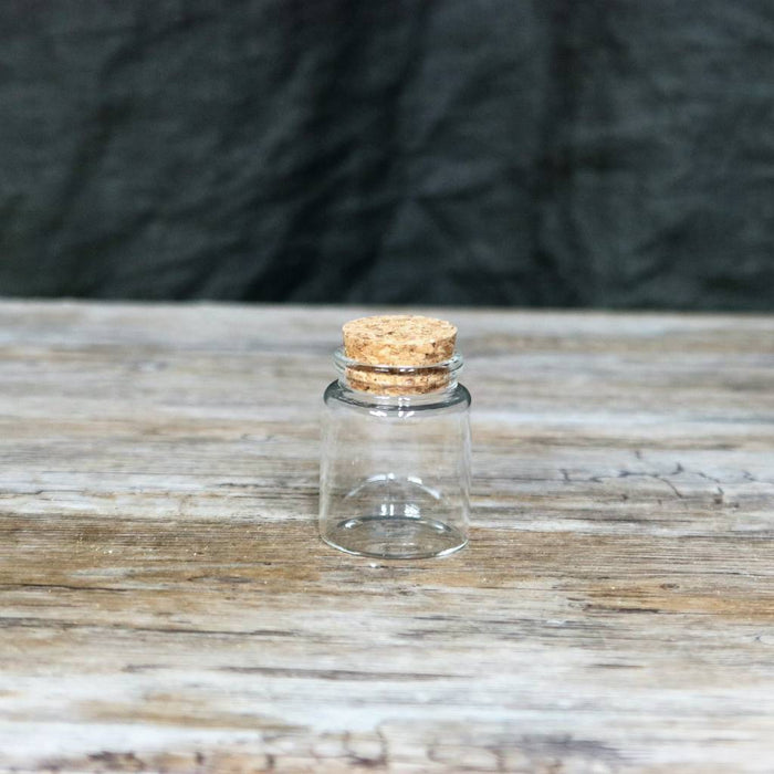Round glass jar