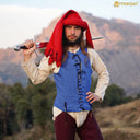 14e-15e eeuwse pourpoint, wol, blauw