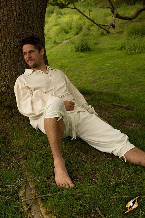 Underbyxor (braies), krämfärgade