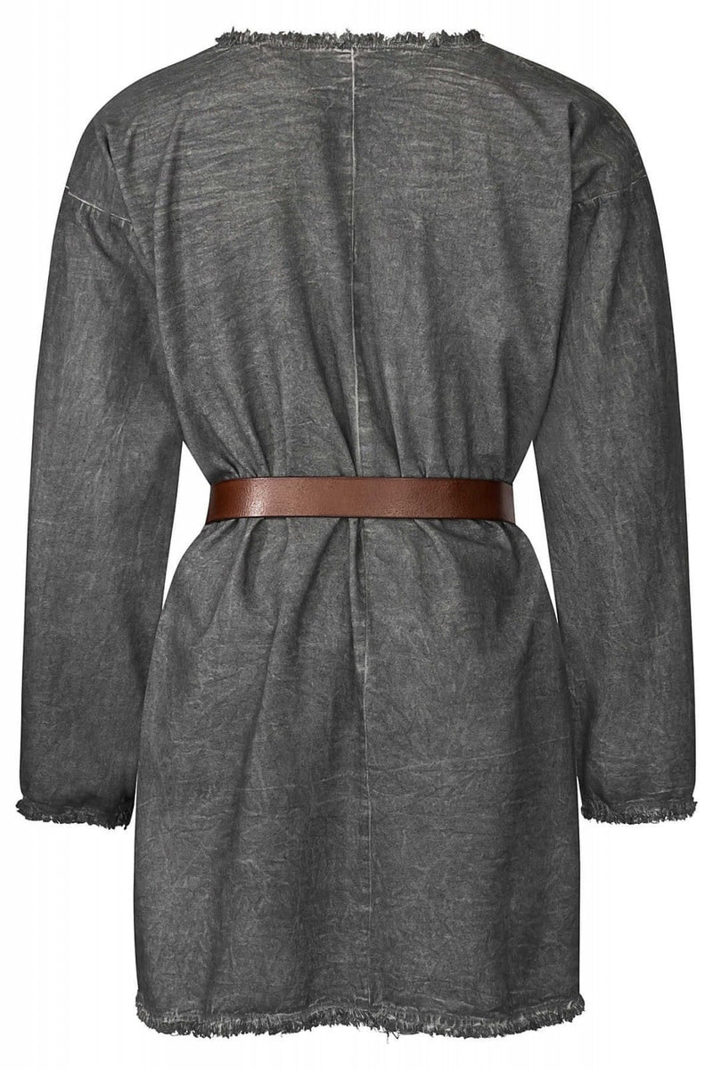 Medeltida tunika Einfalp, grå