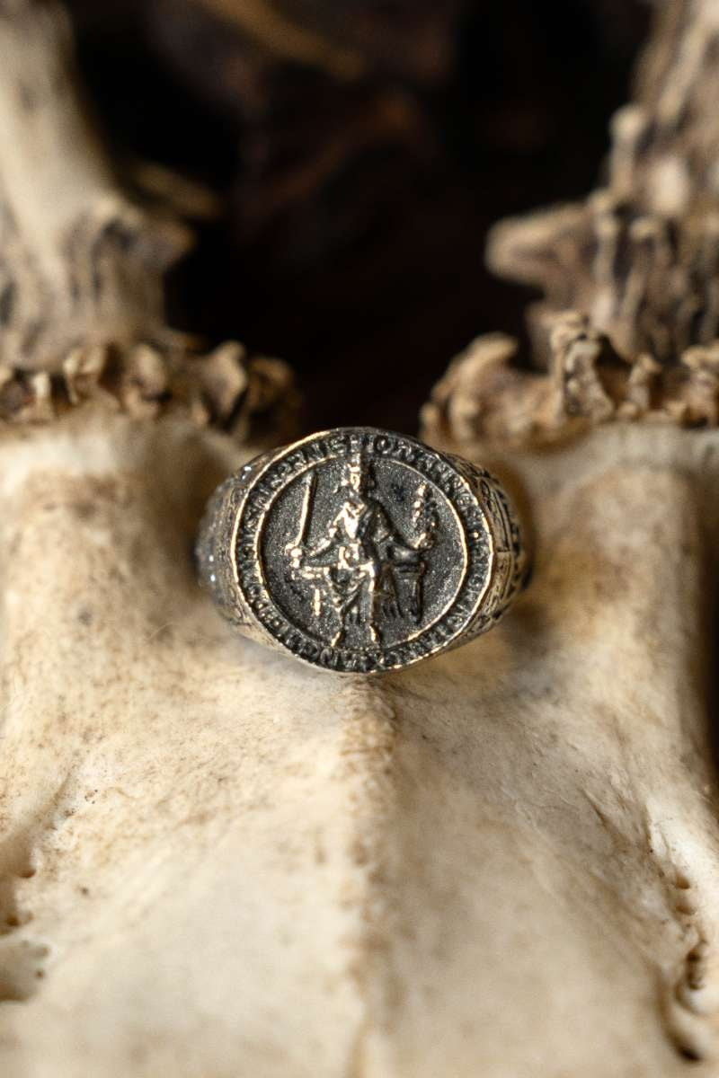 Magna Carta seal ring, pewter