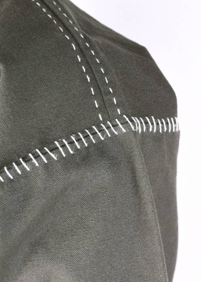Medieval tunic Kragelund hand-stitched finish, olive green