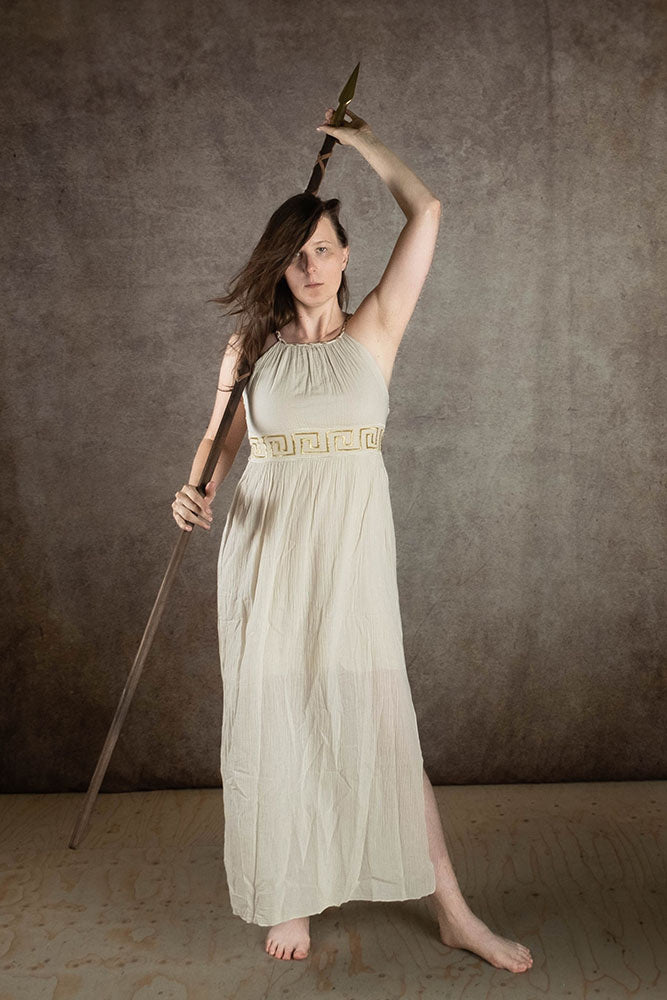 Goddess dress Circe, cream