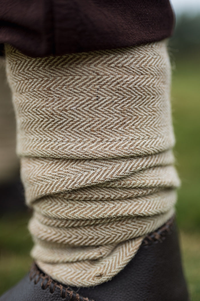 Viking winingas herringbone motif Halfdan, natural