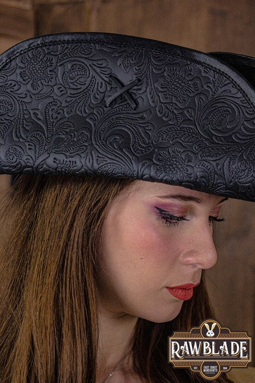 Pirate hat Jack Rackham, deluxe, black