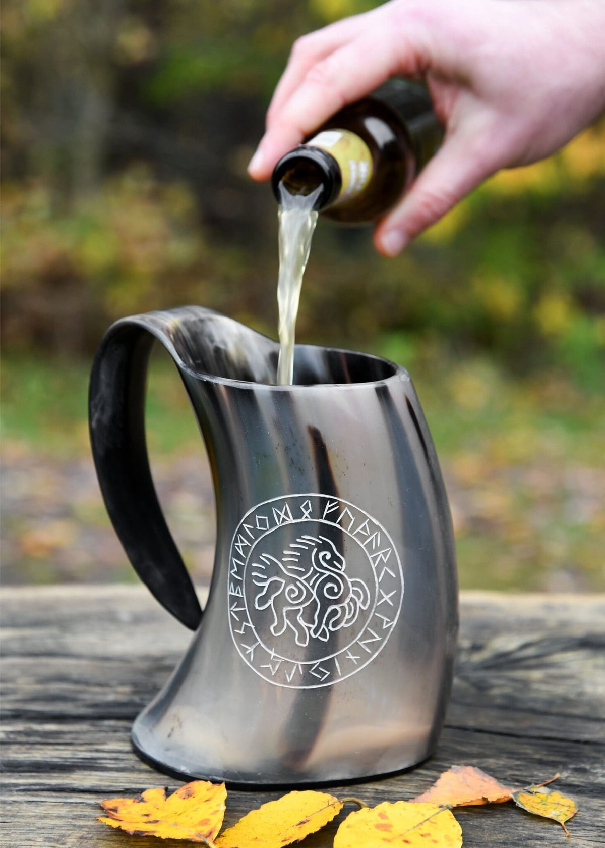 Horn drinking mug Sleipnir, 650-1000 ml