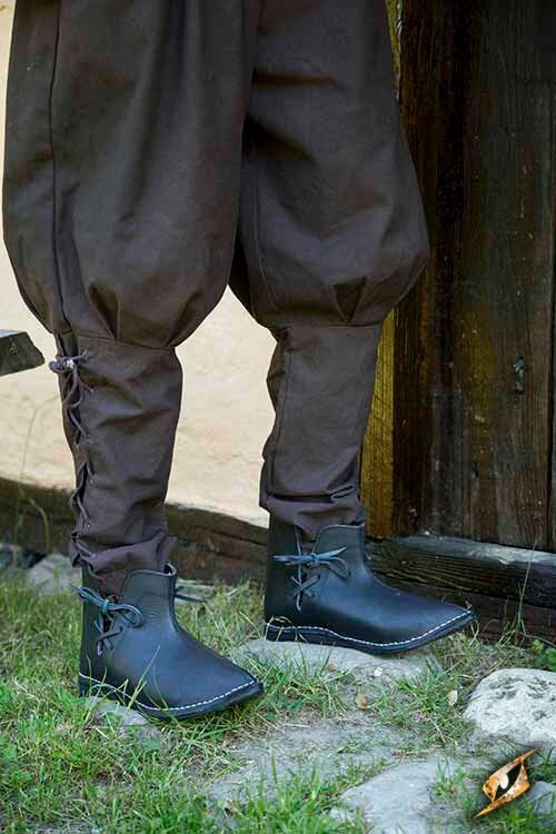 Medieval ankle boots Galahad, black